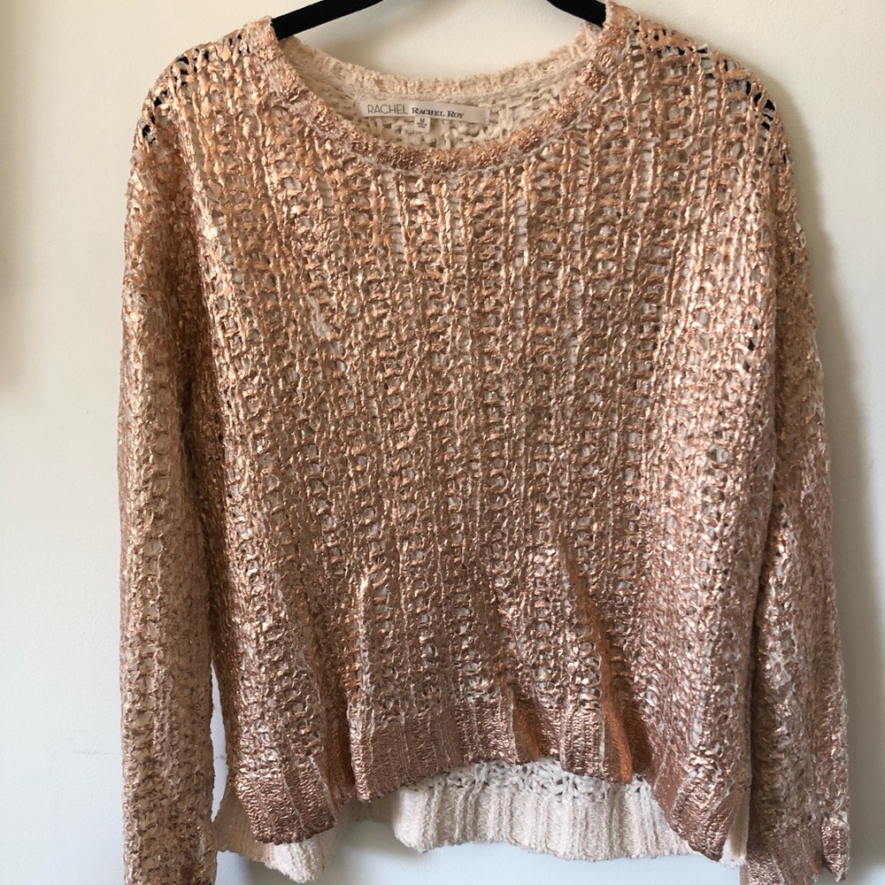 Rachel Roy metallic sweater